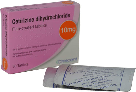 Cetirizine dihydrochloride 10mg hayfever tabs 30s