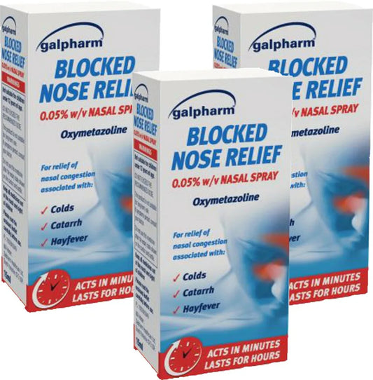 Galpharm blocked nose relief spray 15ml